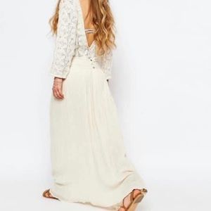 Jen’s Pirate Booty Crochet Lace & Gauze Maxi Dress
